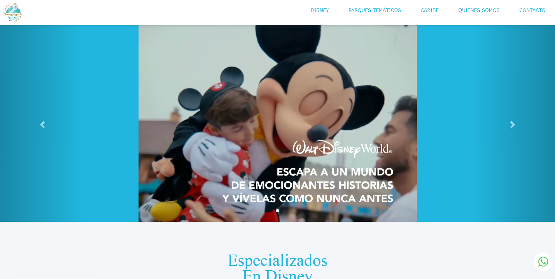 Página web para agencias de viaje creadas por ACTIVEXSOFT INFORMATICA y VSVIAJES